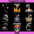 Artemis II 2026 Rocket PNG Bundle, Launch Mission to The Moon Artemis 2 PNG