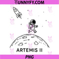 Artemis 2 PNG, Astronaut Moon Landing PNG