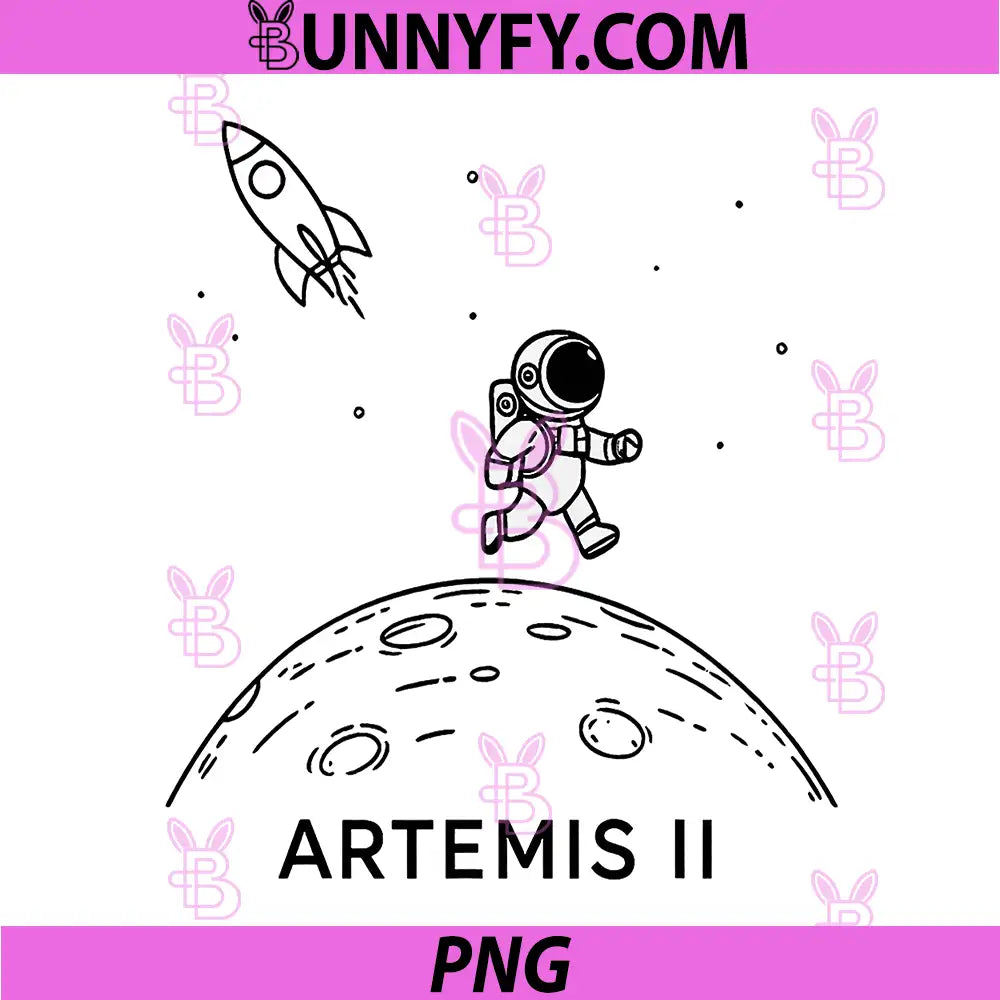 Artemis 2 PNG, Astronaut Moon Landing PNG