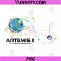 Artemis 2 Route Map PNG, SLS Rocket 2026 to The Moon and Beyond PNG