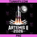 Artemis II 2026 Back to The Moon PNG, Rocket USA PNG