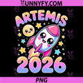 Artemis II 2026 PNG, Cute Design Launch Back to The Moon PNG