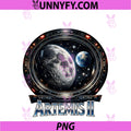 Artemis II 2026 PNG, Mission Earth And Moon Artemis 2 PNG
