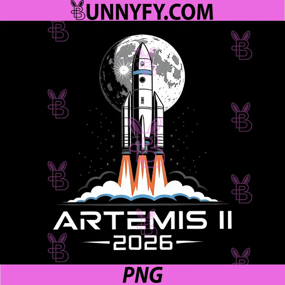 Artemis II Back to the Moon 2026 PNG