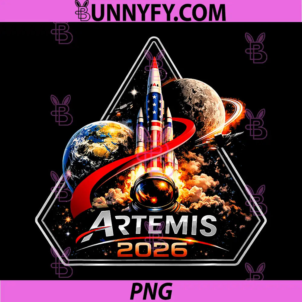 Artemis II Back to the Moon PNG, Rocket Launch Space Graphic PNG