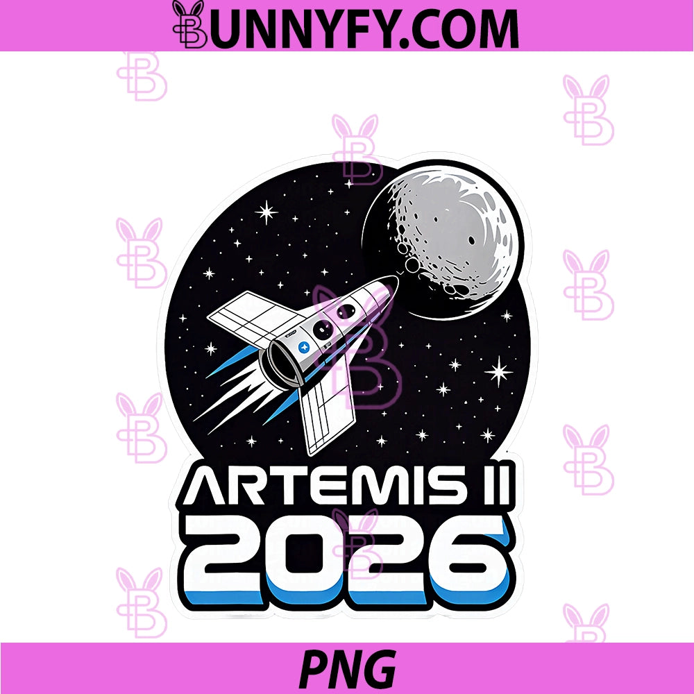 Artemis II Launch PNG, To The Moon 2026 PNG