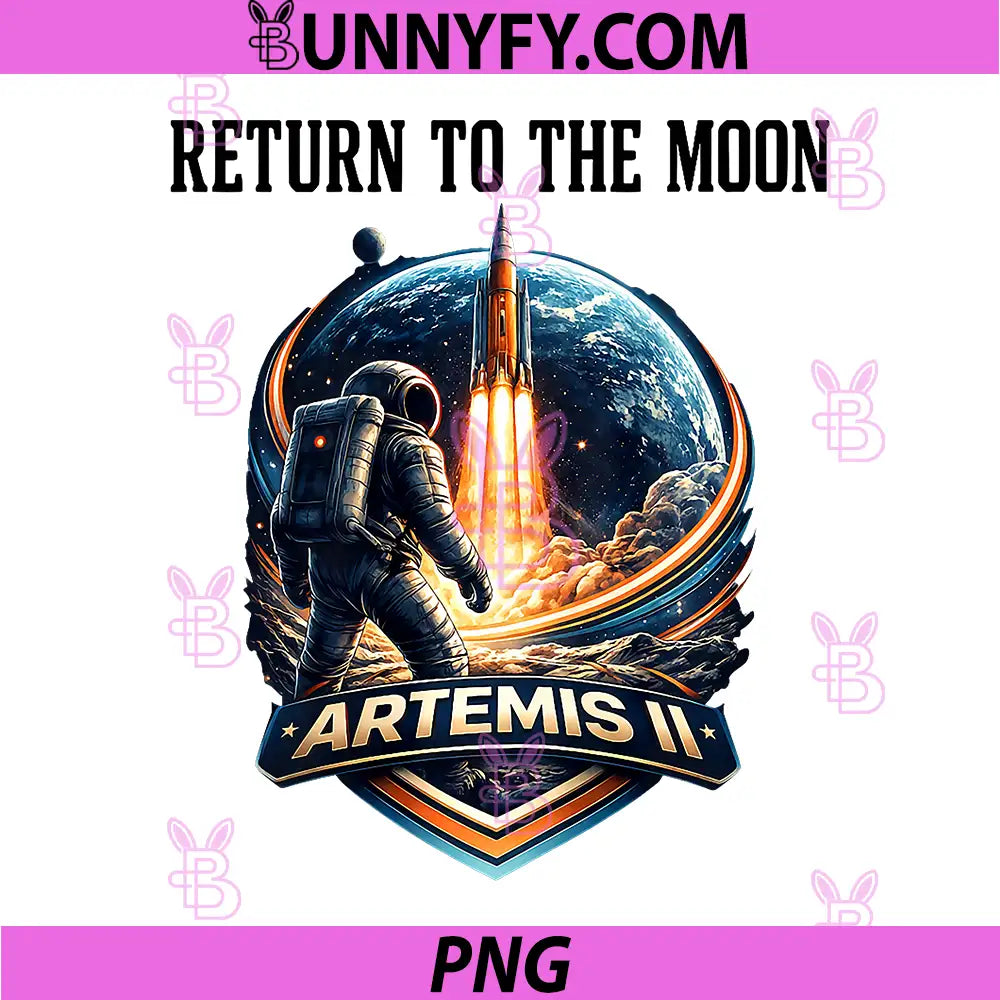 Artemis II PNG, Return to The Moon Space Mission Graphic PNG