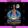 Artemis II PNG, Return to the Moon Mission 2026 Retro PNG
