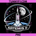 Artemis II Space Rocket Launch PNG, Mission to The Moon Artemis 2 PNG