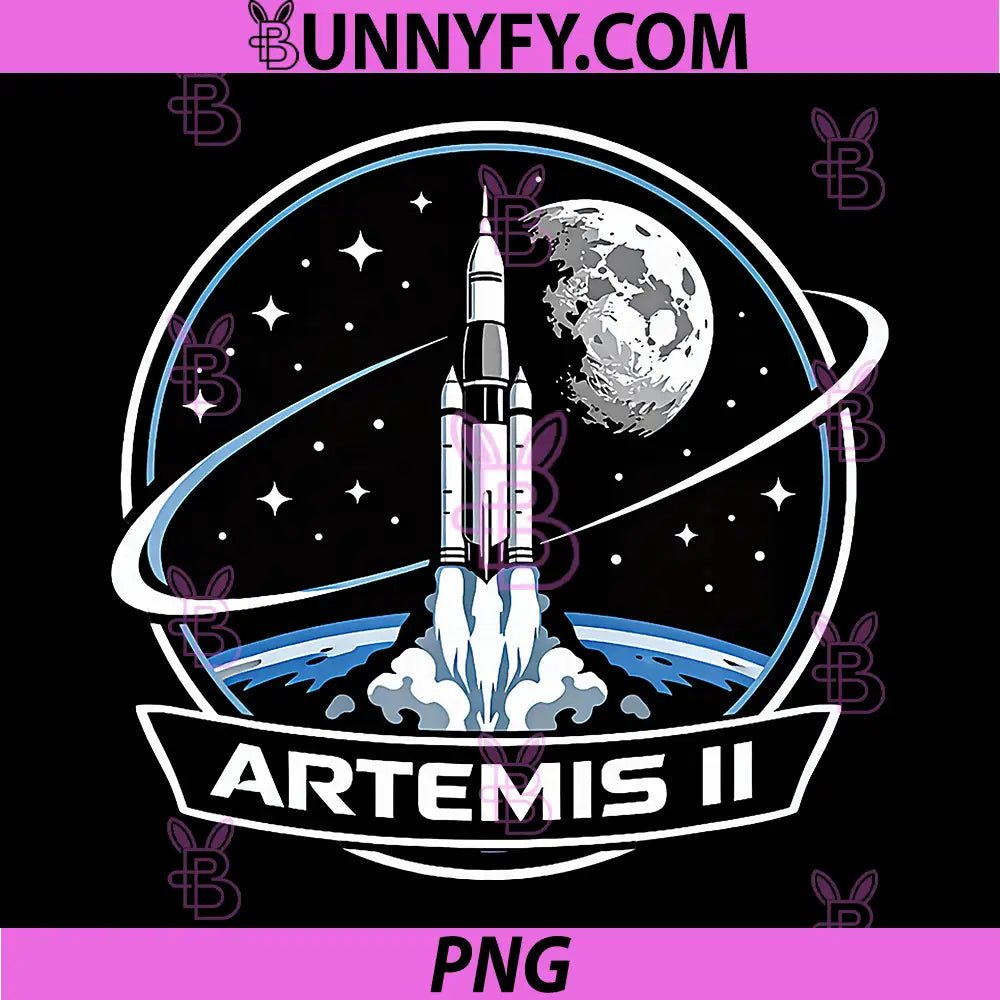 Artemis II Space Rocket Launch PNG, Mission to The Moon Artemis 2 PNG