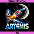 Artemis II Space Rocket Launch PNG, Mission to The Moon Artemis 2 PNG
