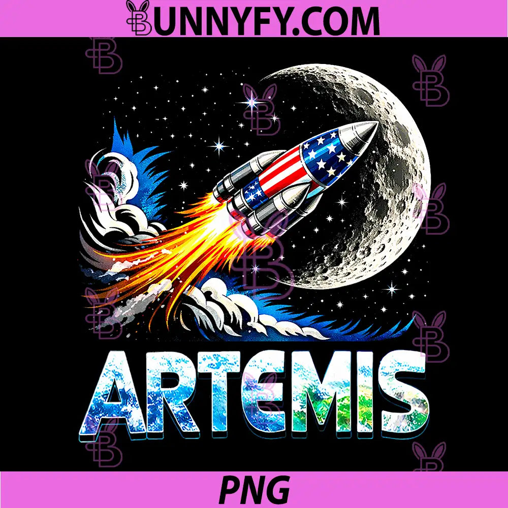 Artemis II Space Rocket Launch PNG, Mission to The Moon Artemis 2 PNG
