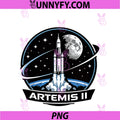 Artemis II Space Rocket PNG, Launch Mission To The Moon Artemis 2 PNG