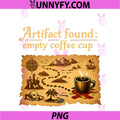 Artifact Found Empty Coffee Cup PNG, Programmer Map Humor PNG
