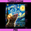 Artistic Mouse Stuff Van Gogh Style PNG, Starry Night Mouse Performance PNG