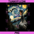 Artistic Turkey Van Gogh Style PNG, Starry Night Turkey Performance PNG