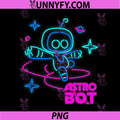 Astro Bot PNG, Rescue Mission Neon Lights PlayStation PNG