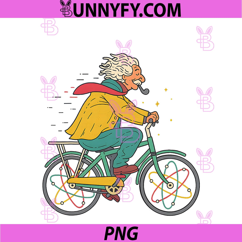 Atomic Bicycle Science Lover PNG, Chemistry PNG