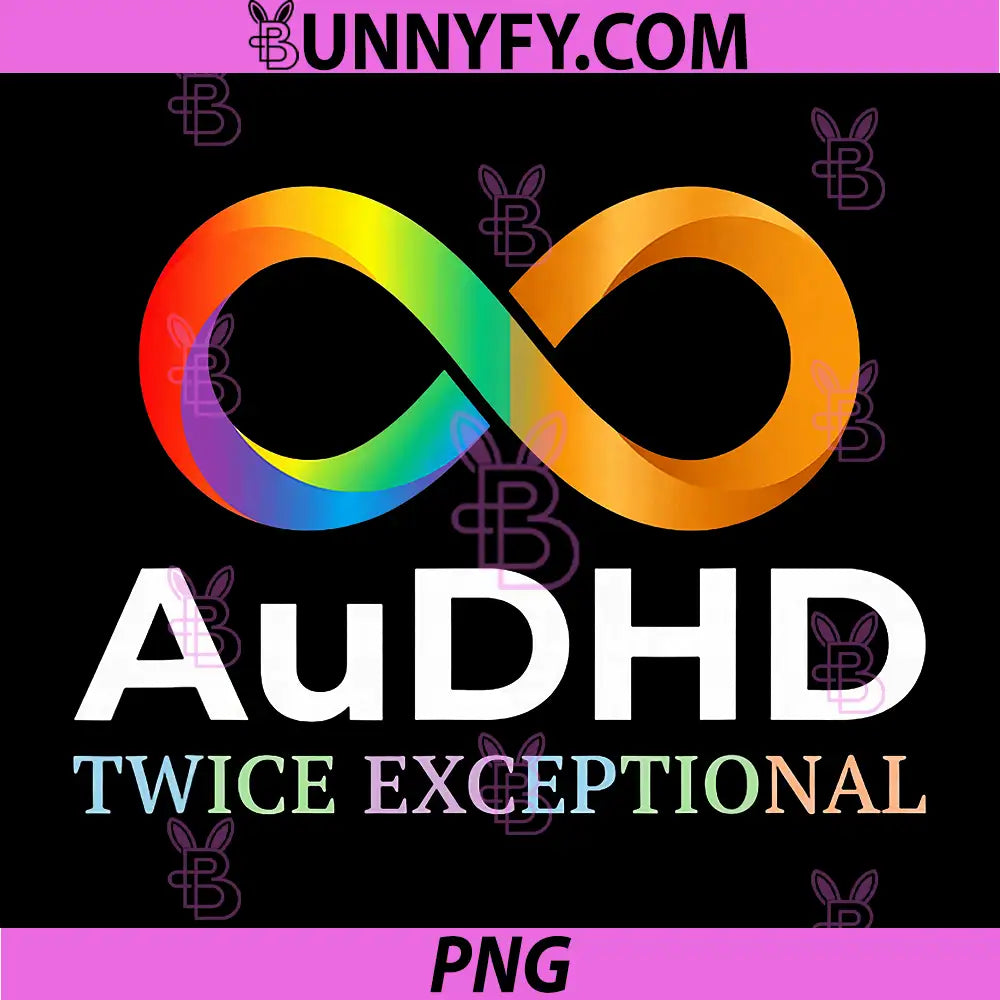 AuDHD PNG, Twice Exceptional Pride PNG