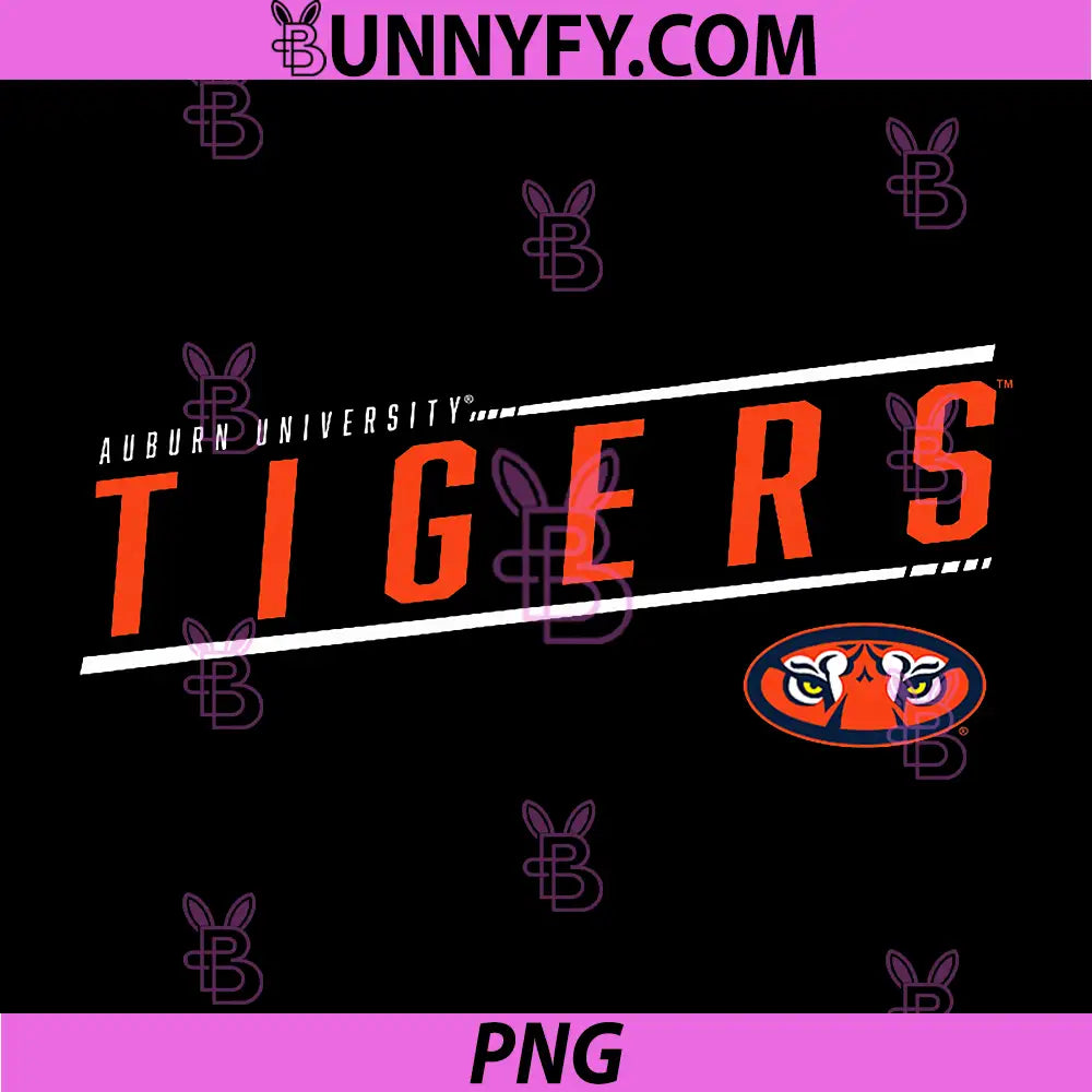 Auburn Tigers Athletic Logo PNG, Auburn University Sport Design PNG