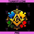 Autism Awareness Freemason Masonic Lodge PNG, Mason Puzzle PNG