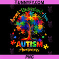 Autism Awareness Tree PNG, Puzzle Love Support Accept Understand PNG