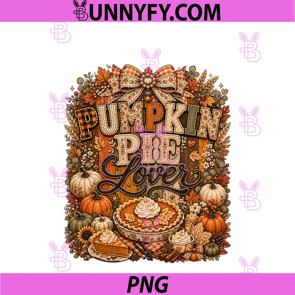 Autumn Dessert Thanksgiving Pumpkin Pie PNG, Lover Cute Fall PNG