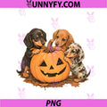 Autumn Pumpkin Fall Dachshund PNG, Halloween PNG