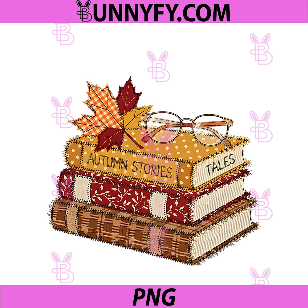Autumn Stories Books PNG, Stack Reader Cozy Look PNG