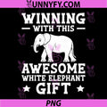 Winning With This Awesome White Elephant Gift PNG, Funny Party Gift PNG