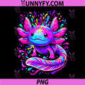 Axolotl Beautiful Colorful PNG, Art Axolotl PNG