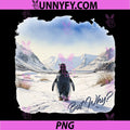 BUT WHY PNG, Penguin Wandering Off Mountains Watercolor PNG