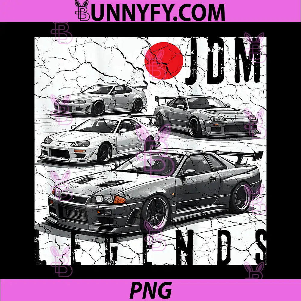 Backprint Distress JDM PNG, Legends Race Cars PNG, Japanese Flag PNG