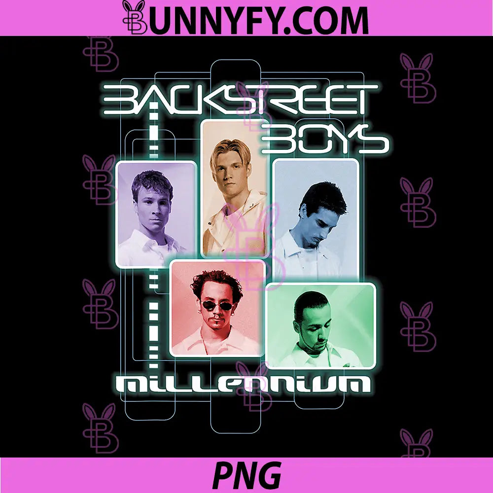 Backstreet Boys Millenium PNG, Multi Color PNG