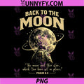 Back to The Moon Psalm 83 PNG, Christian Space Exploration Retro PNG