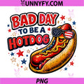 Bad Day to Be A Hot Dog American PNG, Fireworks Happy 4th of July PNG