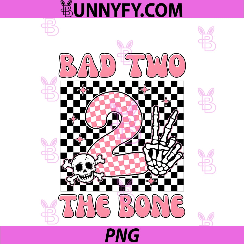 Bad Two The Bone PNG, Party Decorations Girl 2 Years Old Birthday PNG