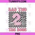 Bad Two The Bone PNG, Party Decorations Girl 2 Years Old Birthday PNG