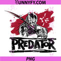 Predator Warrior With Sword Distressed PNG, Samurai Style Movie Art PNG