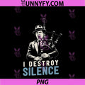 Bagpiper I Destroy Silence PNG, Musician Bagpipes Lover PNG