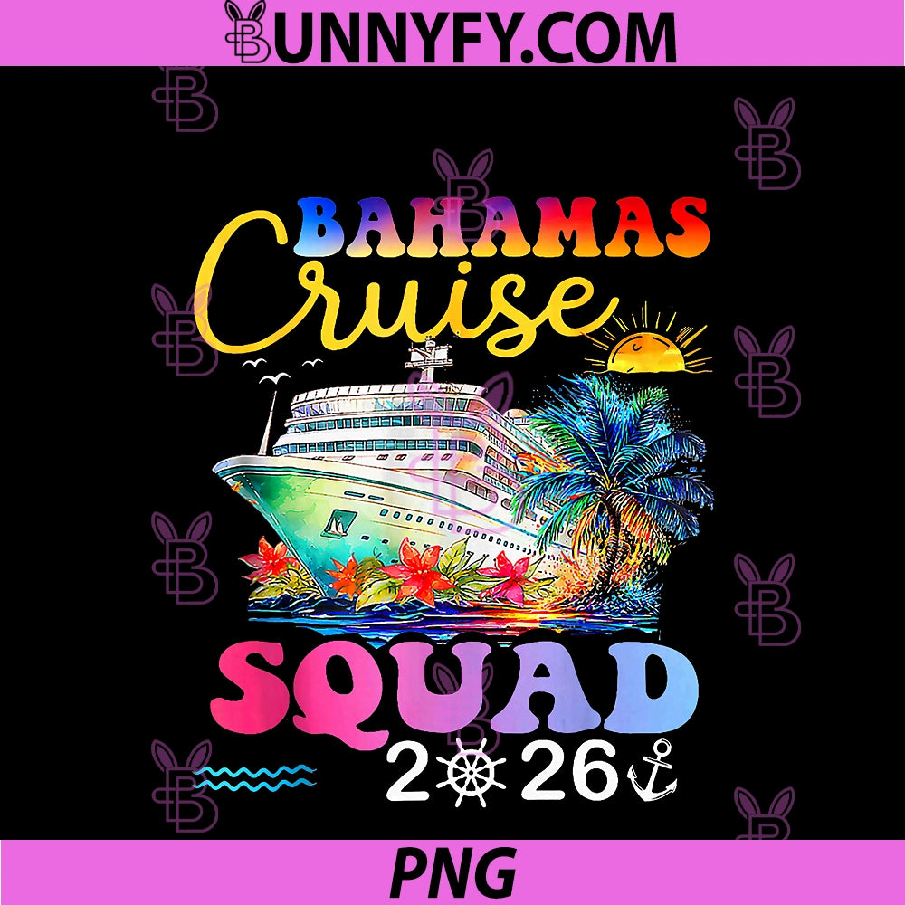 Bahamas Vacation 2026 Squad PNG, Family Friends Matching Group PNG