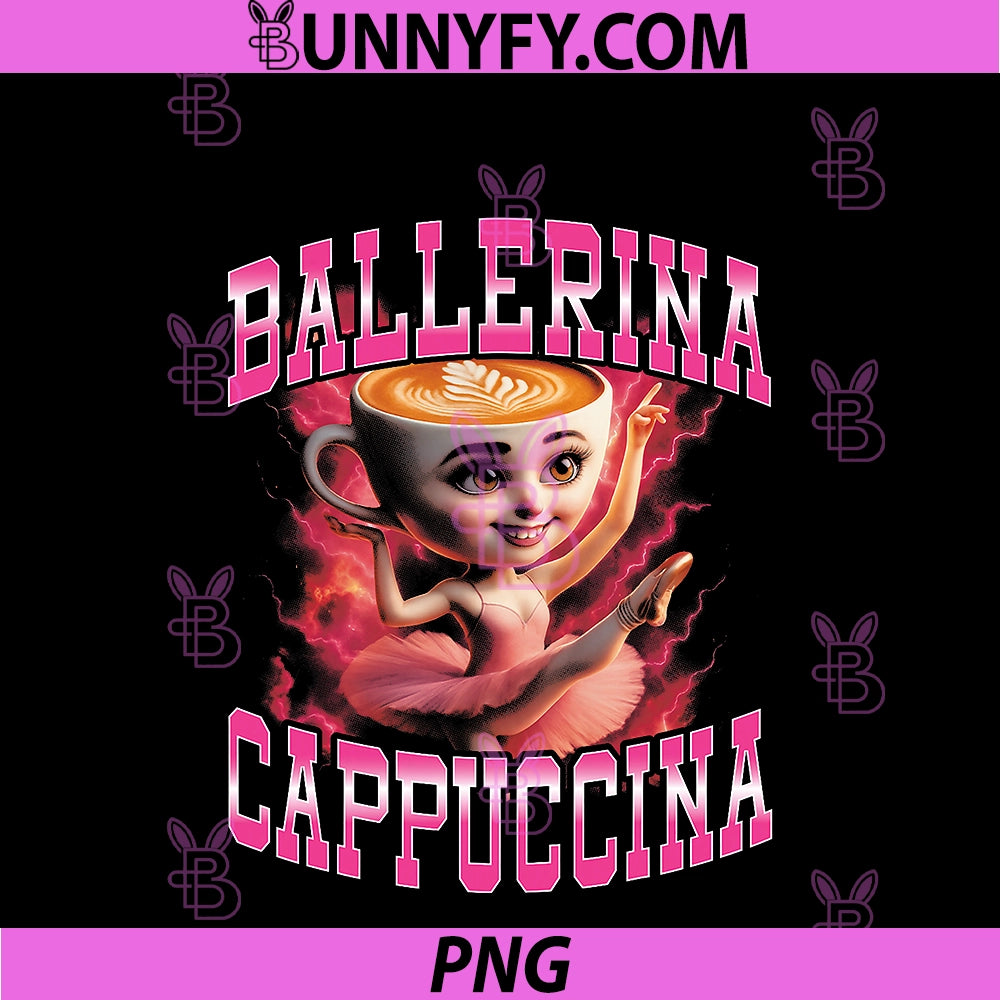 Ballerina Cappuccina PNG, Funny Gen Z Men PNG