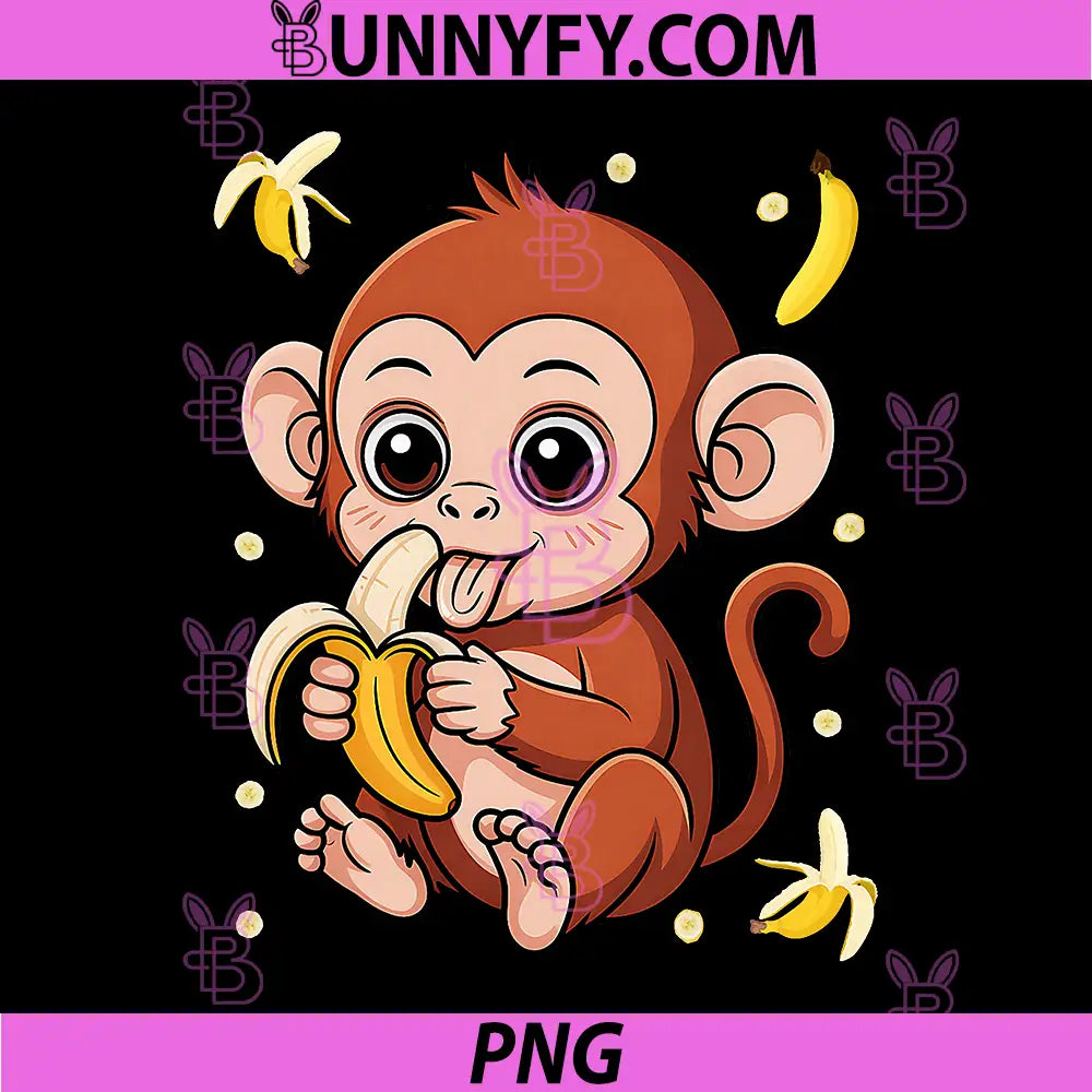 Banana Monkey Cute PNG, Bananas Fruit Artwork Drawing PNG