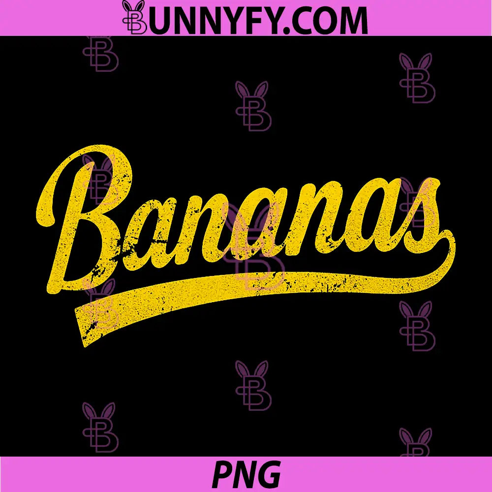 Bananas School Sports PNG, Fan Team Spirit Name Design PNG