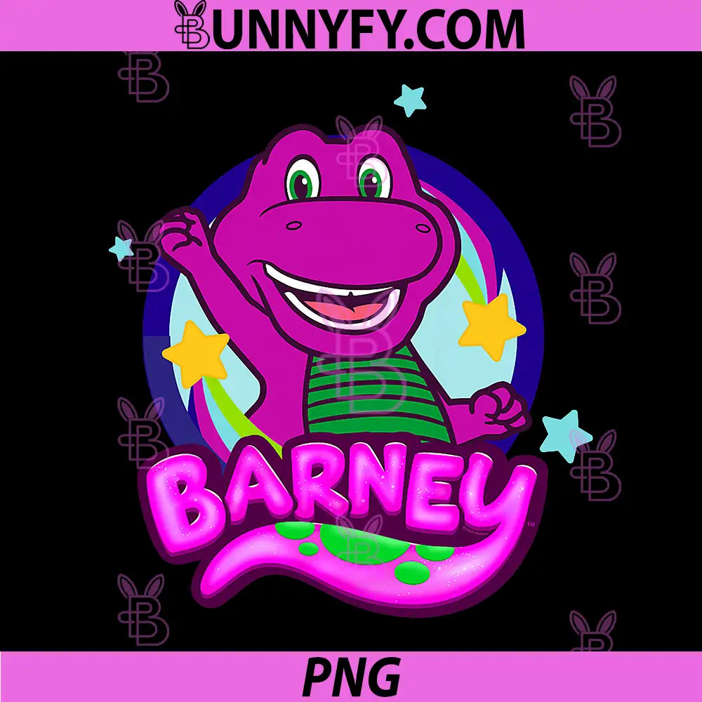 Barney Smiling Dinosaur Character PNG, Preschool Cartoon Poster PNG