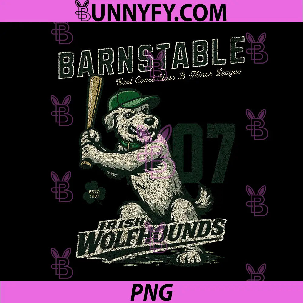 Barnstable Irish Wolfhounds PNG, St. Patrick’s Baseball PNG