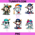 Baseball Life Style 101 PNG Bundle, Drip Baseball Ice Cream PNG