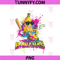 Baseball Banana PNG, Funny Splatter Sports PNG