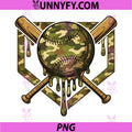 Baseball Drip Camouflage PNG, Ice Cream Dripping Camo PNG
