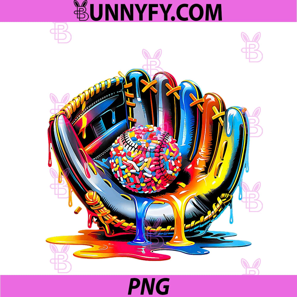 Baseball Drip For Boys Ice Cream Drip PNG, Baseball Stuff Lover PNG